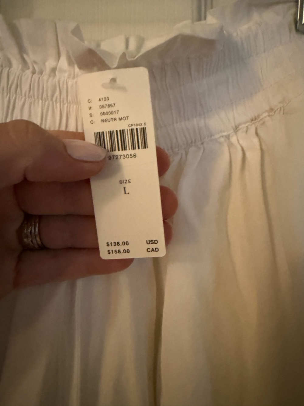 White Embroidered Boho culottes - Picture 4 of 5